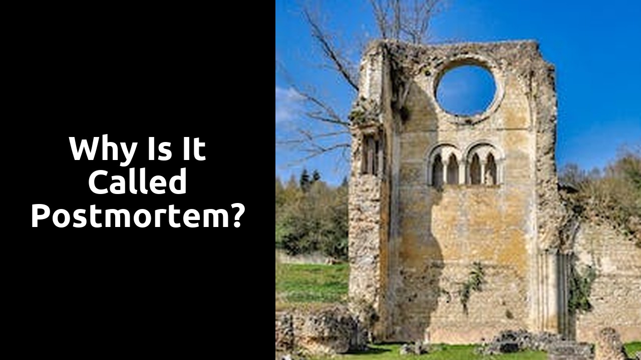 Why is it called postmortem?
